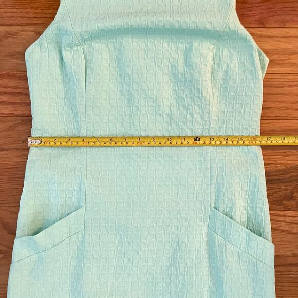 Southern Tide Paislee Seersucker Sleeveless Shift Dress Womens 6 Mint Green - Picture 8 of 10